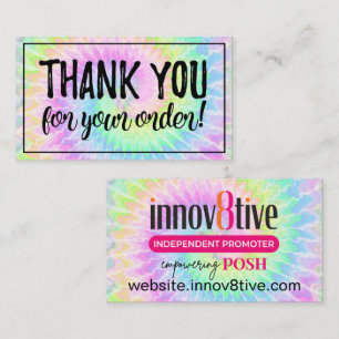 Merci pour votre commande teinture Posh carte