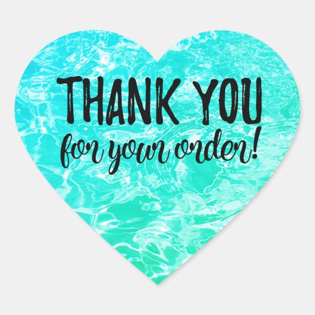 Merci pour votre étiquette de commande (Devant)