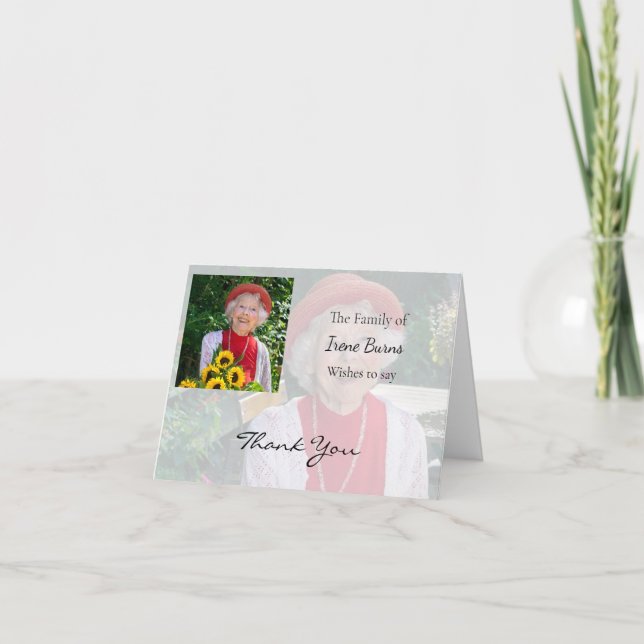 Merci pour votre expression de sympathie (Devant)