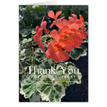 Merci pour votre soutien Carte de remerciements