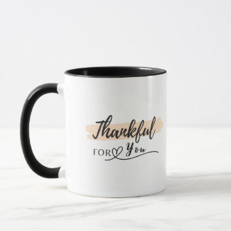 Merci pour vous avec le nom personnalisé Mug