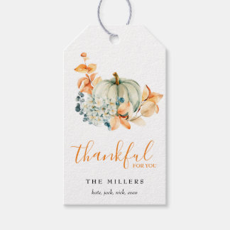 Merci pour vous Thanksgiving Gift Tag Étiquette ca