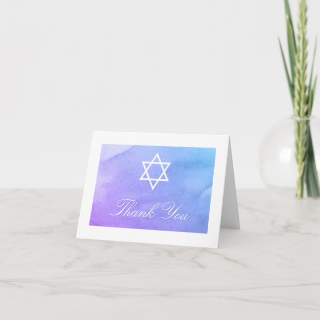 Merci pourpre et turquoise de bat mitzvah (Devant)