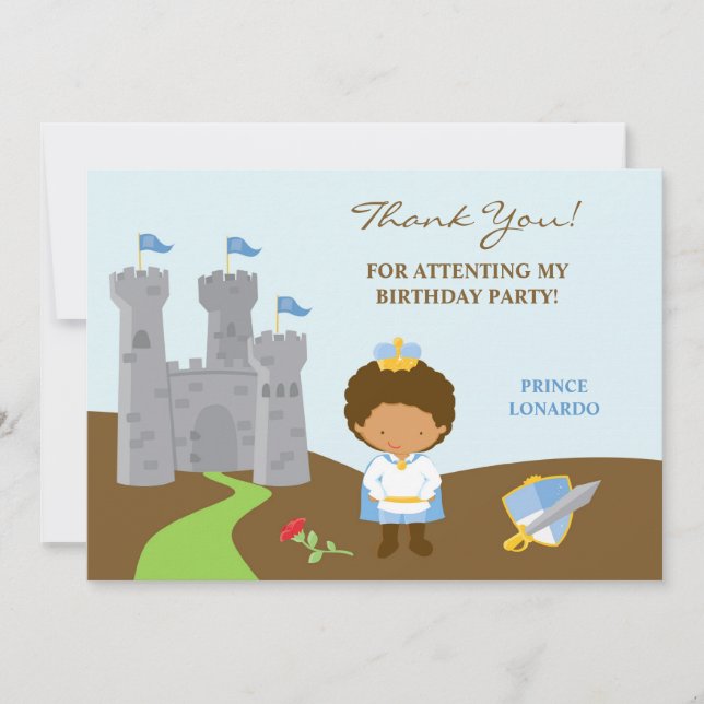 Merci Prince Flat Card (Devant)