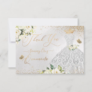 Merci Quinceanera Faux Parties scintillant en arge