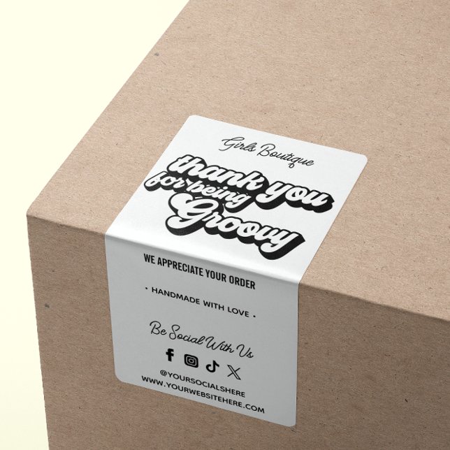 Merci Rétro pour l'achat Super noir et blanc (Créateur téléchargé)