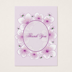 Merci romantique Minicard de fleur de lavande