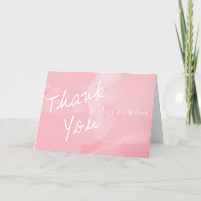 Merci rose d'aquarelle (Devant)