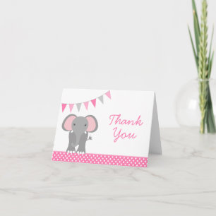 Merci rose de bannière de point de polka