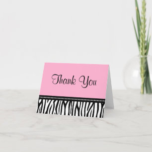Merci rose et noir de zèbre