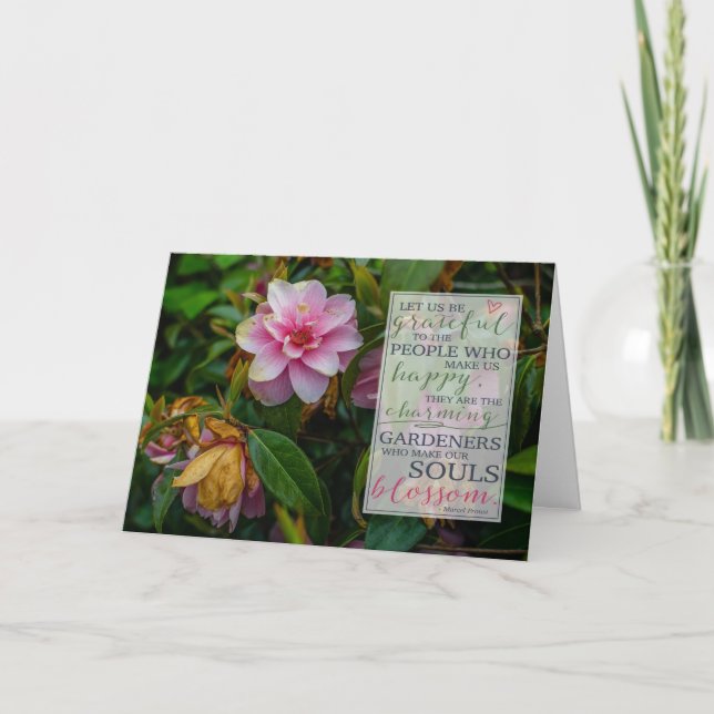 Merci | Rose irlandais | Carte de devis (Devant)