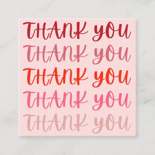 Merci rose Merci Merci Cartes (Devant)