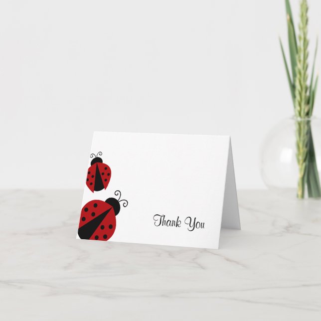 Merci rouge et noir de coccinelle (Devant)
