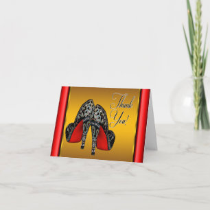 Merci rouge noir et or haut talons