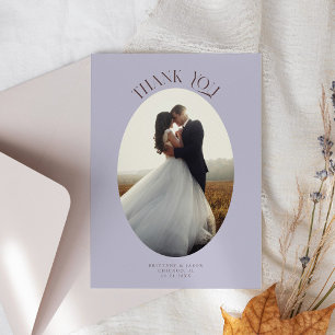 Merci rustique Oval Frame Lilac Mariage Photo
