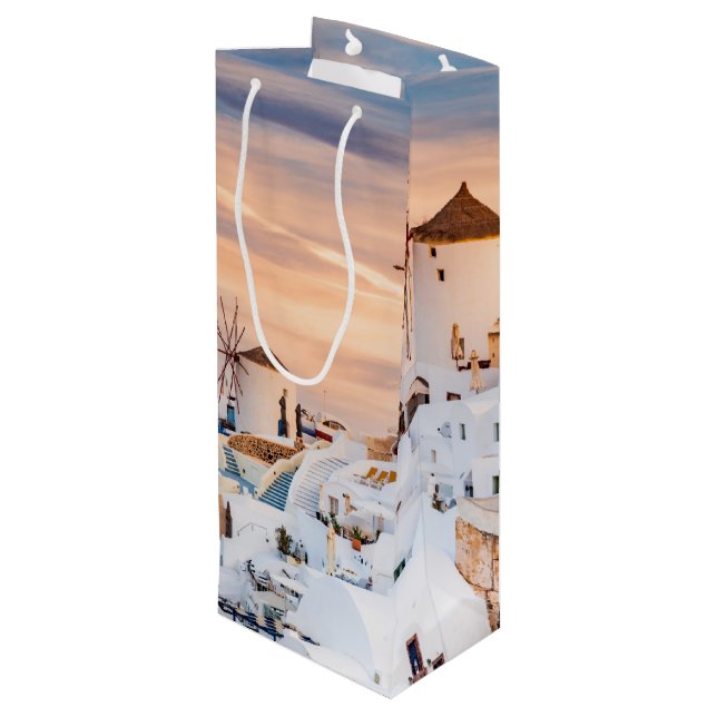 Merci sac en papier Oia Santorini  (Dos Angle)