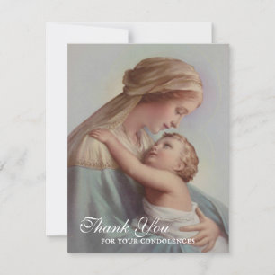 Merci saint de carte de sympathie funèbre