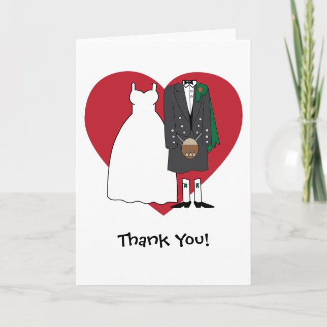 Merci Scottish Bride & Groom (Devant)