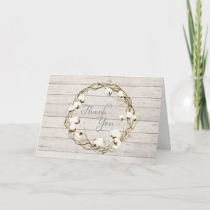 Merci Shiplap Coton Boll Wreath Aquarelle
