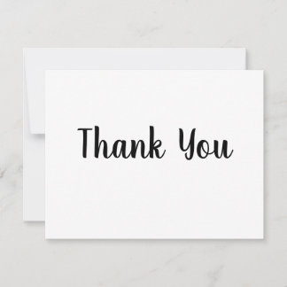 merci simple carte de style de texte minimal