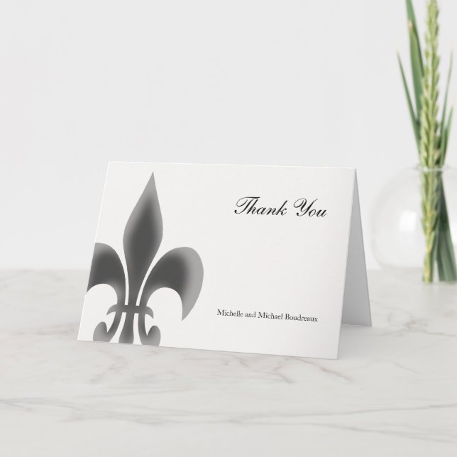 Merci simple d'Elegant Fleur de Lis (Devant)