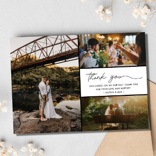 Merci simple moderne de 3 Mariage photo