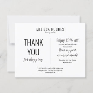 Merci Simple Pour Acheter Carte De Réduction