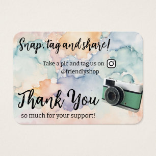 Merci Snap, Tag & Share Social Media Card