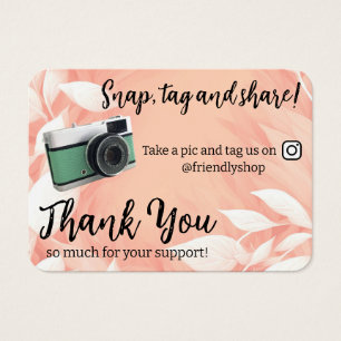 Merci Snap, Tag & Share Social Media Card