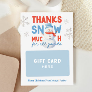 Merci Snow Many Titulaire de carte cadeau de vacan