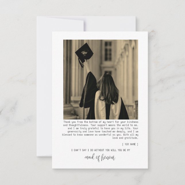 Merci souhaite une carte d'études supérieures en p (Devant)