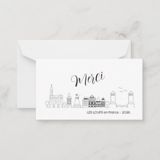 Merci SRFACS Chess Team Card