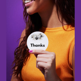 Merci Sticker - Autocollants floraux modernes