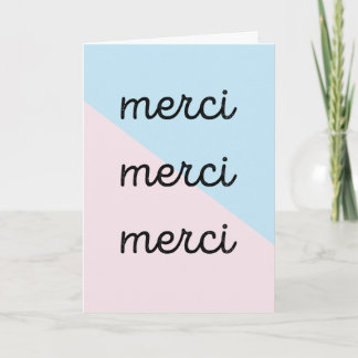 Merci Thank You Card