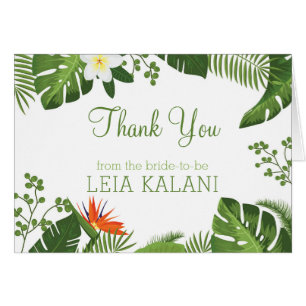 Merci tropical botanique de Fête de la mariée de