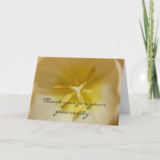 Merci Tulip pour votre généreuse Carte (Devant)