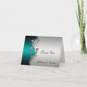 Merci Turquoise vintage en argent noir