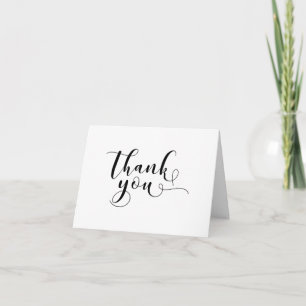 Merci Typographie Mariage Ornée Noir 2