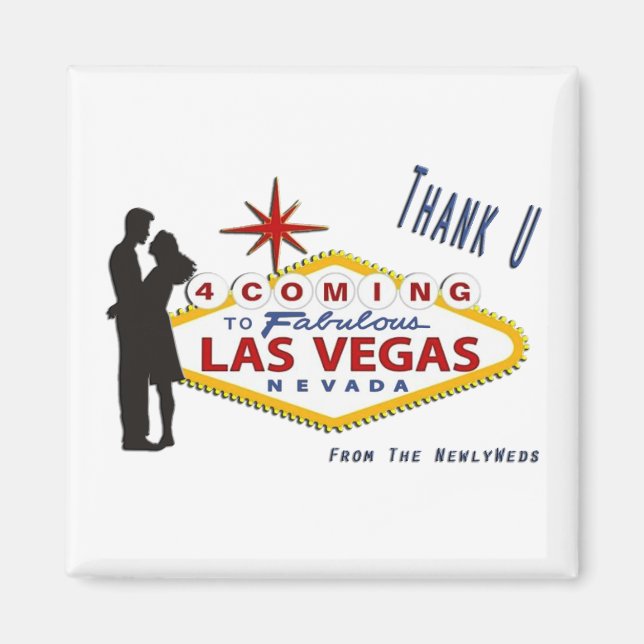 Merci U 4 venir à Las Vegas Magnet (Devant)