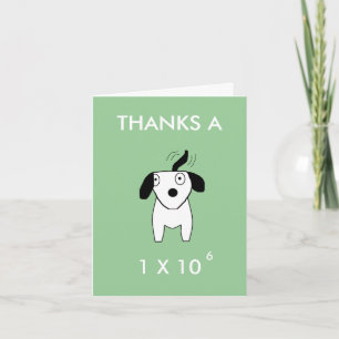 MERCI UN MILLION - carte de remerciement