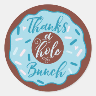 Merci Un Trou De Bleu Stickers Donut