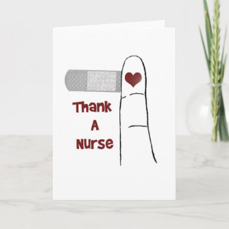 Merci Une Infirmière Carte De Voeux Vierge