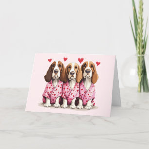 Merci Valentines Jour Basset Hound Chiens