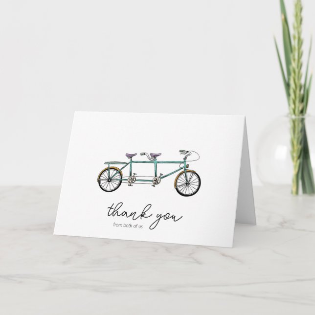 Merci vélo Tandem des deux, Mariage (Devant)