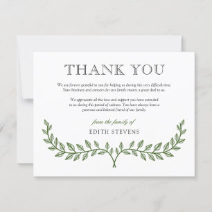 Merci vert de sympathie de guirlande