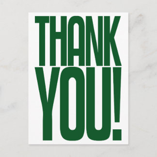 Merci vert géant ! Carte postale Loudmouth