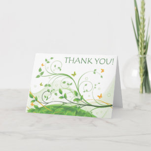 Merci (Vert & Orange Floral)