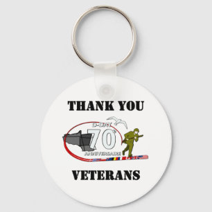 Merci vétérans - Thank you veterans Keychain