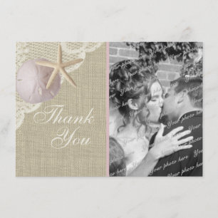 Merci vintage Beach Flat Card