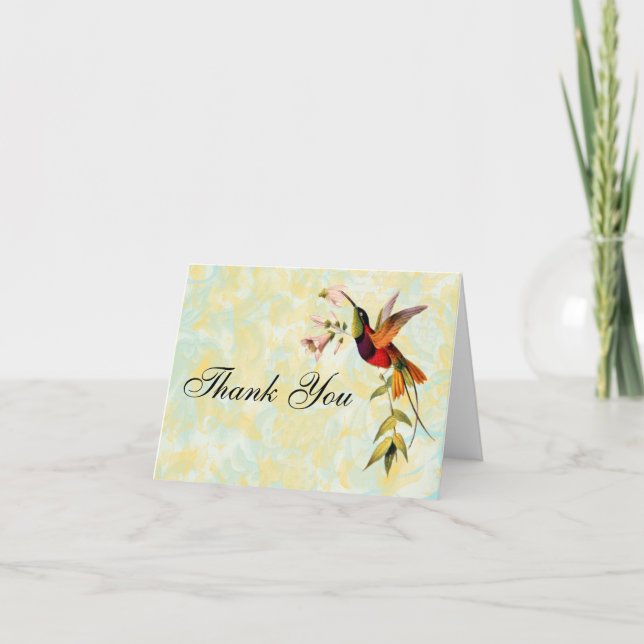 Merci vintage de colibri (Devant)